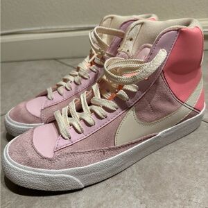 Pink Nike Blazers